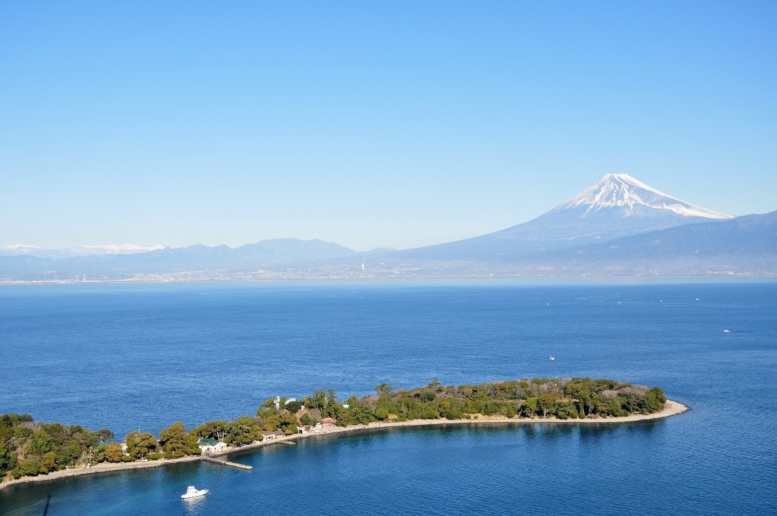 【大瀬崎】海外からも評価が高い、海越しの富士山がのぞめるビュースポット