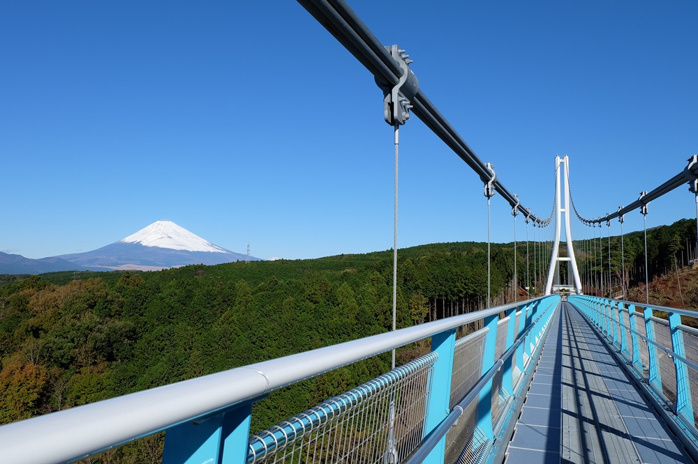 道中には富士山の絶景もあり！