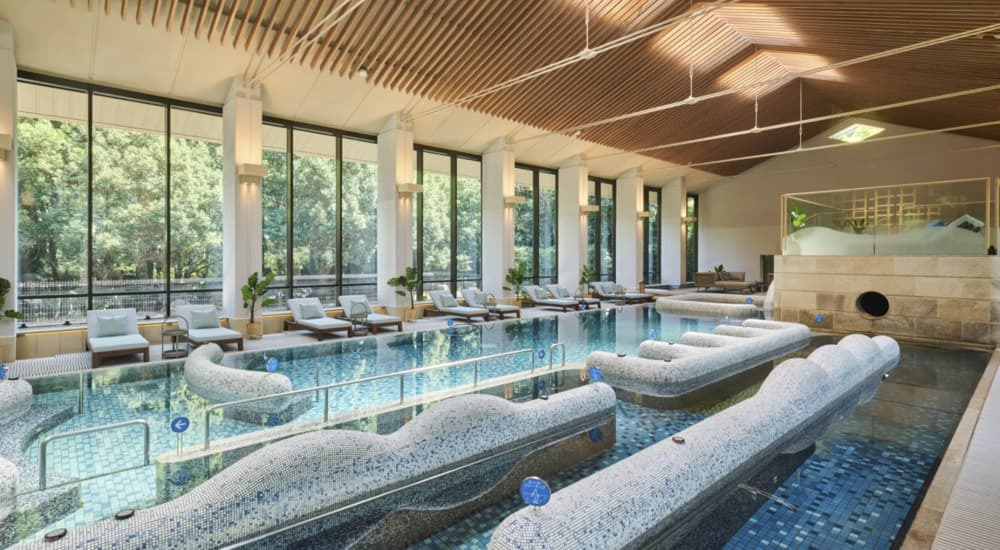 海洋深層水をふんだんに使った「赤沢スパ」