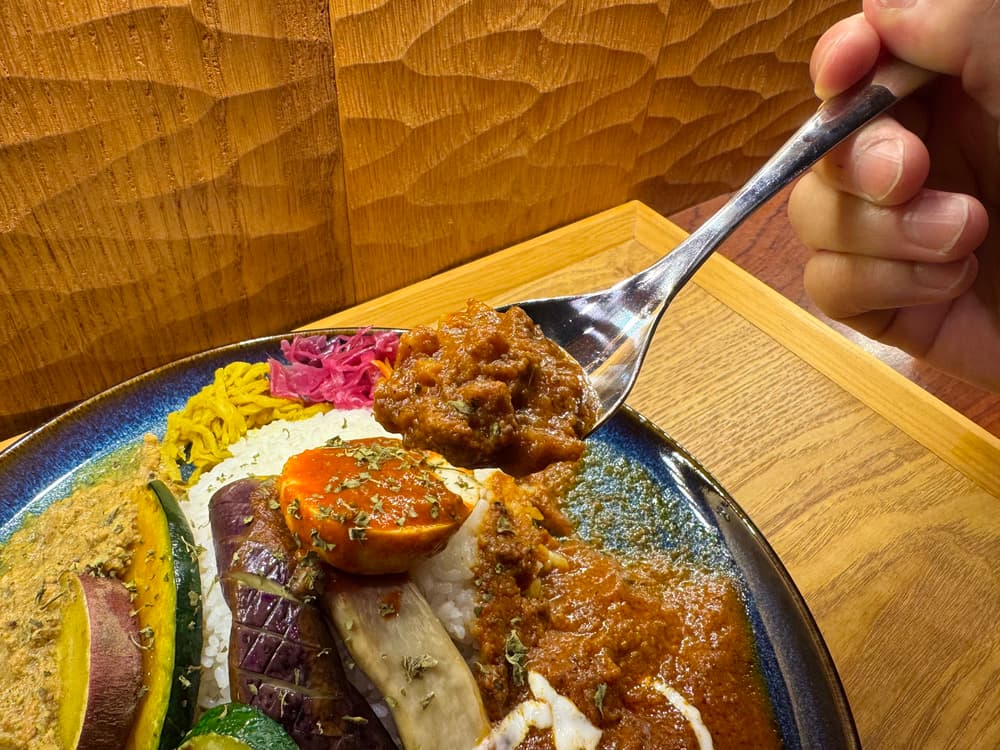 SPYsea Curry＆Sweets　豚鶏あいがけカレー