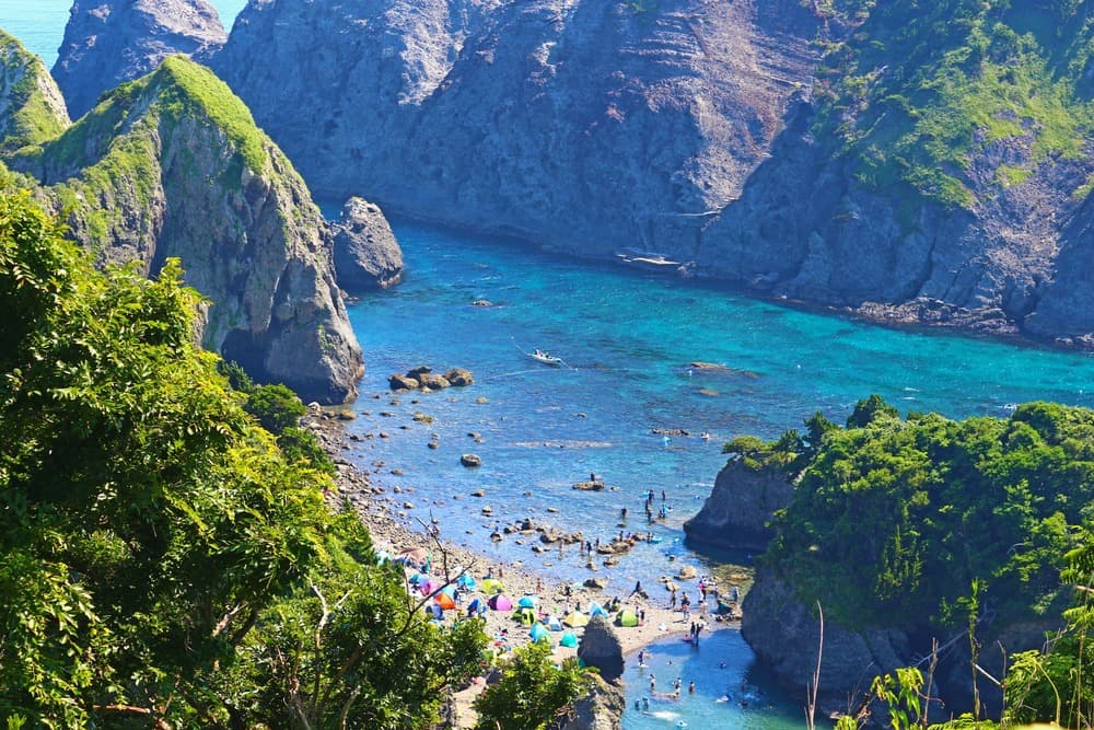 あいあい岬からのヒリゾ浜