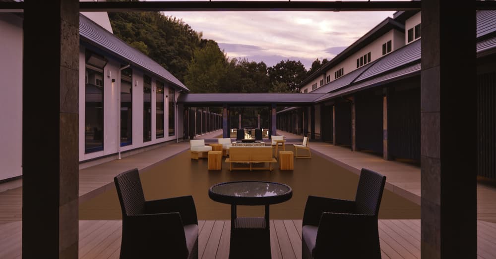 富岳群青 焚き火テラス