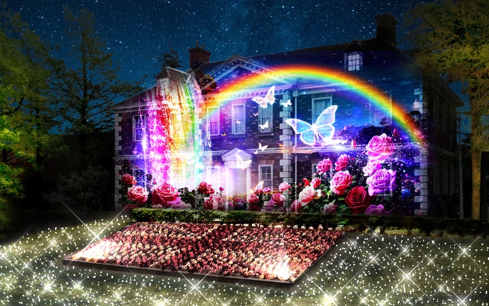 虹の郷 プロジェクションマッピング