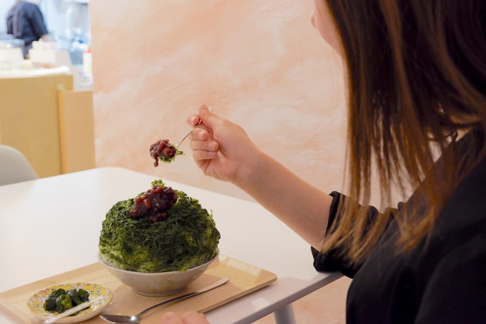 Ring　かき氷を食べる様子